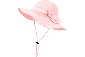 Volicph Baby Sommerhut Mädchen Sonnenhut Kleinkind Strandhut Baby Bucket Hat UPF 50 für Baby Mädchen Säugling Kind Kleinkind