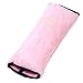 Super Soft Car Child Baby Seatbelt Cushion Auto Shoulder Pad Seat Strap Belt Cover Pillow Protector (Pink)