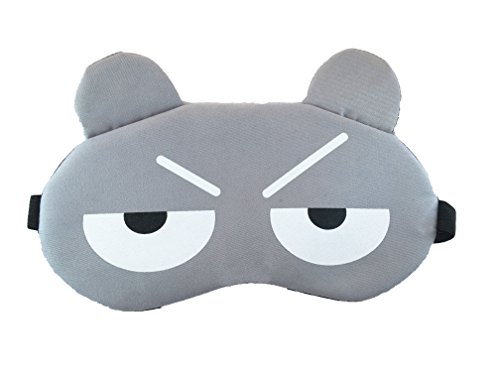 Jenna™ 2Line_Grey Cartoon Face Sleeping Eye Mask RS.250 (37.00% Off) - Amazon