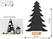 Produktbild KalaMitica Metallplatte Tannenbaum anthrazit mit Holzfuß, beschreibbar, 24 x 36 cm-für Magnetische Töpfe als Deko oder Wandaufbewahrung,25040-102-057