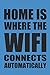 Produktbild HOME IS WHERE THE WIFI CONNECTS AUTOMATICALLY: NOTIZBUCH lustiges Notebook Fun Journal 6x9 lined