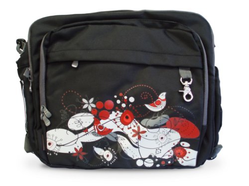 Simplemente buena Fusion Tote Bag negro Black Birds Abstract