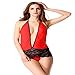 Bomshel Women Red Nightwear Lingerie Nightdress with Panty RS.299.00