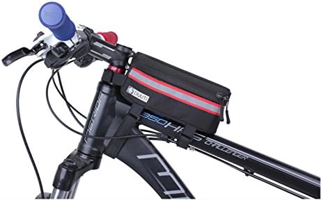 Home I Home Bike Bag Pannier with Bike Phone Holder--Waterproof & Touchable TPU Screen--Two Size,Universal for Major Smartphone --Multi Colors Bike Mount for You to Choose (Red, S Size)