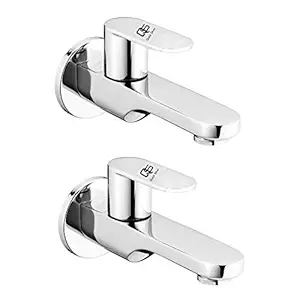 QUICK SILVER Brass Opal Long Body Tap for Bathroom, Water Tap || Chrome Finish || Pack of 2 PCS