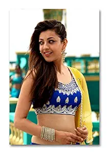 Tamatina Wall Poster | Actresses Posters | Kajal Agrawal | Tollywood | Celebrity | Boys Room | Hostels | Tearproof | Laminated |Size-45X30 cms.a1563