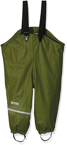 CareTec Kids Rainpaints With Fleece Insides, Green (Chive 996), 128