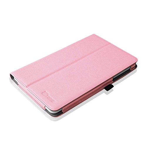 Fintie Odys Ieos Quad white Edition X610092 / Ieos Quad Pro Office Edition (10,1 Zoll) Tablet-PC Hülle – Slim Fit Folio Kunstleder Schutzhülle Cover Tasche mit Ständerfunktion und Stylus-Halterung, Rosa - 9
