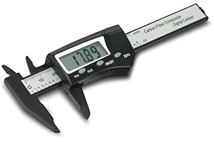 Daytools DMS-75C präzise digitale Schieblehre, Messschieber, 4 stelliges LC-Display, Umschaltbar zwischen mm und Inch, aus kohlefaserverstärktem Kunststoff, Messbereich bis 75mm, klein und handlich