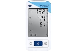 VEROVAL, Tensiómetro de Brazo + Monitor de ECG Portátil, Medidor de la Tensión Arterial, Tensiómetro Digital y Electrocardiógrafo Portátil, Detecta Hipertensión y Arritmias, Talla Universal (22-42cm)