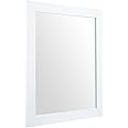 Ruomeng Rectangular Wall Mirror 16" x 20" for Bathroom, Bedroom, Entryway, Living Room, White