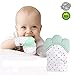 Produktbild INCHANT Baby Zahnen Handschuh Silikon Beißring Handschuh für Wunde Zahnfleisch & Selbst-Beruhigende Schmerzlinderung - mit einem Reisebucht, Mintgrün, 1 PC