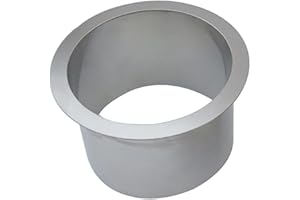 AEGIFT Drop-in Trash Chute - 304 Stainless Steel Round Built-in Countertop Waste Trash Chute Grommet, Brushed Finish