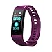 Produktbild Smartwatch,Hansee Smart Watch Sport Fitness Aktivität Herzfrequenz-Tracker Blutdruck Uhr Voll kompatibel mit verschiedenen Smartphones (Lila)