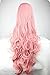 100cm Vocaloid Megurine Luka Curly Cosplay Wig?