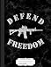 Produktbild Defend Freedom Molon Labe 2A Gun Rights Composition Notebook: College Ruled 9¾ x 7½ 100 Sheets 200 Pages For Writing
