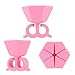 Contever® Wearable Silicone Nail Polish Bottle Holder for Nail Art Design and Salon DIY - Anti Spill (Pink )