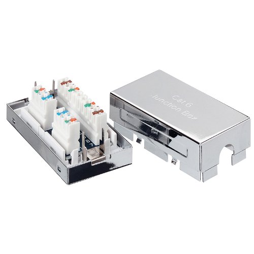 LogiLink CAT6 Kabelverbinder LSA Anschlussbox geschirmt Metall