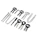 Produktbild Funnyrunstore 20 stücke Auto Autoradio Removal Tool Set Removal Tool Reparatur-Tools Schlüssel Kit Set für VW Audi BMW Universal Auto Werkzeug-Set (Silber)