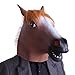 Price comparison product image HDE World Famous Creepy Horse Head Meme Halloween Dress-Up Novelty Costume Mask