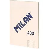 MILAN&reg; A4 Glued Notebook, Lined Paper, 48 Sheets A4, 95gsm Paper, 1918 Series, Beige