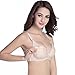 TANZKY® Womens Hands Free Breastpump Double Pumping Bra with Underwire (Large, Complexion)