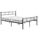 bett metall 90x200 Overall size: 196*142*88.5cm, es passt für 140x200cm Matratze; Höhe des Fußgestells: 28cm, detaillierte Größe siehe zweites Bild.