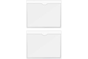 LOMYLM 2pcs Parking Permit Holder for Car Windscreen, Clear Car Permit Holders Self Adhesive, 10.5x10.5cm (Clear)