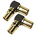 Produktbild DCSk 90° Winkeladapter/Winkelstecker für Antennenkabel, 24K Adapter für Verlängerungen oder Verbindungen über Eck (TV/Receiver/Radio), 2er Set