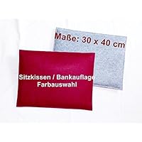WunschFarbe - Sitzkissen aus Filz, 40 x 30 cm, Stuhlkissen