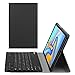 Price comparison product image FINTIE Keyboard Case for Samsung Galaxy Tab A 10.5 2018 Model SM-T590/T595, Slim Lightweight Stand Cover with Magnetically Detachable Wireless Bluetooth Keyboard, Black