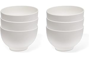 ‎VILLEROY & BOCH vivo by Villeroy & Boch Group – Basic White, zestaw misek, 6-częściowy, 750 ml, Porcelana Premium, biały