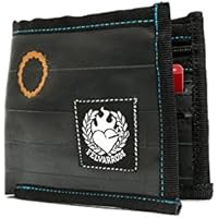 HERREN PORTEMONNAIE | von Recycelt Fahrradschlauch | SCHWARZ | von Felvarrom