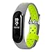 Price comparison product image Sport Wirstband Replacement For Garmin Fenix 5X Plus Xiaomi Mi Band 3 Watch Band,Sansee Replacement Ventilate Sport Soft Wrist Strap Wristband For Xiaomi Mi Band 3 (Light Green)