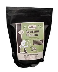 Raj Plaster Gypsum Powder, Ceramic, White -1 Kg