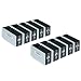 Produktbild 10 Tintenpatronen für Canon Maxify MB2050 Maxify MB2350 - PGI-1500XL BK - 9182B001 - Schwarz je 36ml