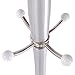 Hapilife 15 Hanging Hook Traditional Floor-Standing Hat and Coat Stand With Marble Base - Multiple Colour (Silver)