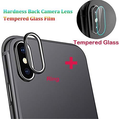 Preisvergleich Produktbild Costume Für iPhone XS Max, 9H Härte Zurück Kameralinse Hartglas Schutzfolie (Schwarz)