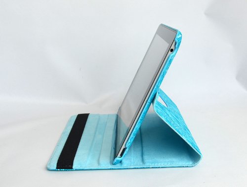inShang Hülle für Apple iPad 2 iPad 3 iPad 4, Edles PU Leder Tasche Hülle Skins Etui Schutzhülle Ständer Smart Case Cover für Tablet iPad, Super Automatische Einschlaf-/Aufwach funktion, 360 Grad rotierende Schutzhülle mit Standfunktion + inShang Logo hochwertigen Stylus Eingabestift Stift - 5