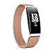 Produktbild bingT Kompatible Fitbit Inspire HR/Fitbit Inspire Armband, Ersatzarmband Milanese Magnetband Sport Band für Fitbit Inspire/Inspire HR Fitness Tracker (Rose Gold)
