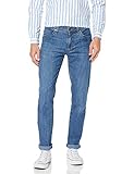 nudie jeans 32/34 Muster: Uni Brax Herren Ultralight Denim Straight Jeans, Blau (Mid Blue Used 24), 34W / 32L