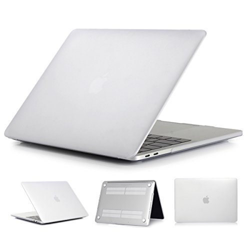MacBook Pro 13 Hülle 2016,Fodlon ® Matt Serie Ultra Slim Hartschale Tasche Schutzhülle Case für Apple MacBook Pro 13 Zoll mit Retina Display (A1706 / A1708) -Transparent