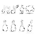 Produktbild Anokay 8tlg. Musikinstrument Musik Note - Ausstechformen Set Ausstecher Brot aus Edelstahl für Kinder - Keksausstecher für Tortendeko Kekse Backen Küche Zubehör Weihnachten Halloween Kindergeburtstag