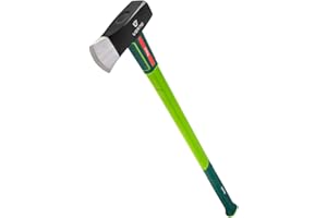 Profi Verto - Ascia da spacco, con manico in fibra di vetro, 2700 g, colore: Verde