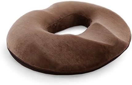 DSAQAO Memory foam donut seat cushion, For chair Car Office Travel, Pain relief Prostate Hemorrhoid Chair pad-B