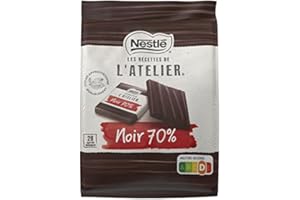 GENERIC NESTLÉ LES RECETTES DE L'ATELIER CARRÉS DE CHOCOLAT NOIR INTENSE 70% SACHET DE 210G, NESTLE, LOT DE 3