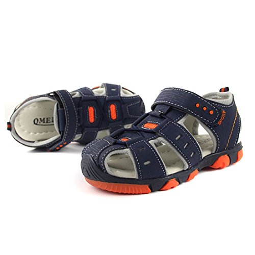 Vertvie Baby Jungen Kinder Boy Sommer Sport Sandale Schuhe rutschfest Wildledersohle Lauflernschuhe mit Klettverschluss - 3