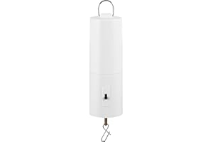 Kisangel Moteur de carillon éolien - Moteur à cloche - Moteur électrique à piles - Moteur éolien - Moteur vibrant - Tracteur de pelouse - Accessoire pour carillon éolien - Plastique - Blanc
