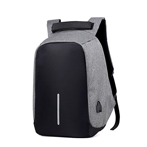 2017 Nuevo paño de Oxford doxungo Unisex USB puerto de carga (hasta 17 pulgadas) ordenador portátil mochila escuela mochila bolso bolsa mochila...