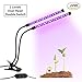 Produktbild Pflanzenlampe, GLIME Pflanzenleuchte 18W 36 LEDs Doppelkopf Pflanzenlicht Wachstumslampe 360° einstellbar Plant Light dimmbare Pflanzenlichter mit USB Kabel für Zimmerpflanzen Gewächshaus Gartenarbeit